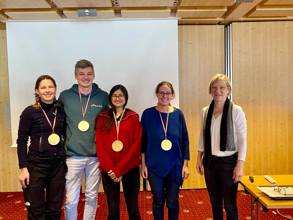 Winners of Research Proposal Competition at Kirchberg Winter School 2024